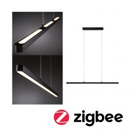 Lampa wisząca LENTO LED DIM SH Zigbee 3x15.5W 3x2100lm 230V czarny mat / aluminium - zdjęcie 1
