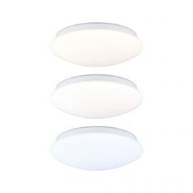 Plafoniera Leonis II LED 16,5W okrągła 280mm 1750lm Power DIP 13/18W White Select 3000/4000/5700K IP44 230V biały / tworzywo sztuczne