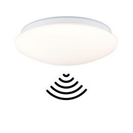 Plafoniera Leonis II LED 16,5W z czujnikiem HF okrągła 280mm 1750lm Power DIP 13/18W White Select 3000/4000/5700K IP44 230V biały / tworzywo sztuczne