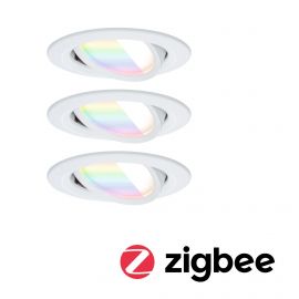 EBL Set Nova ZB Coin RGBW schw 3x6W ws