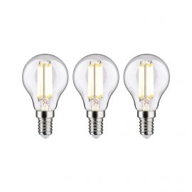Źródło światła LED G45 3x E14 525lm 2,5W 3000K 230V przeźroczysty / szkło