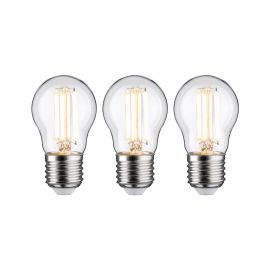 Źródło światła LED G45 3x E27 525lm 2,5W 3000K 230V przeźroczysty / szkło
